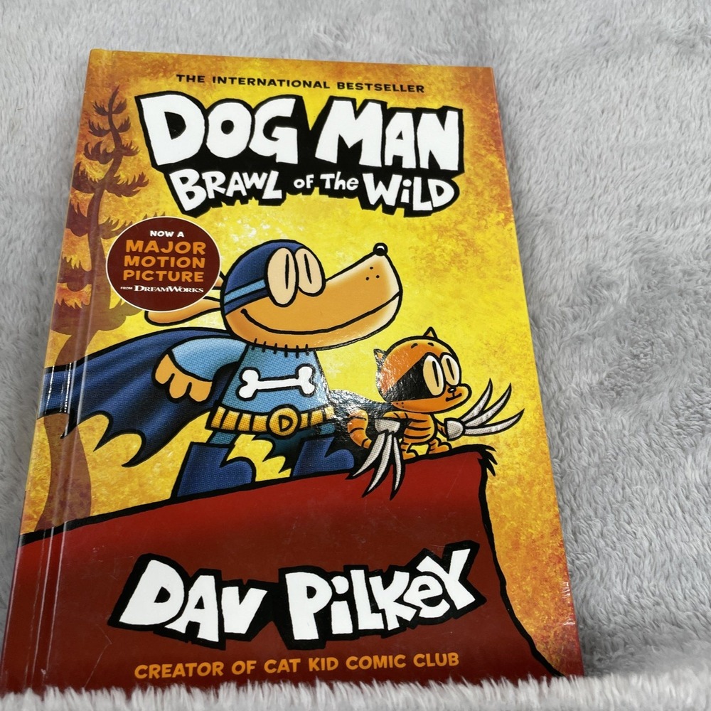 Dog Man Brawl of the Wild Book 6 Dav Pilkey Hardcover Graphic Novel Kids Comic